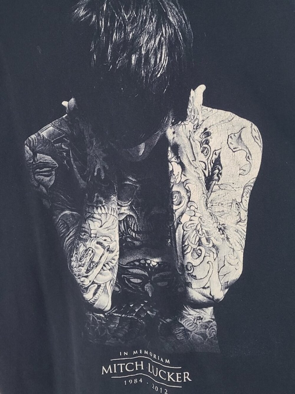 Suicide Silence Mitch Lucker Memorial XL Black T-Shirt Metalcore 2012 - Picture 2 of 5